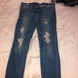 joes jeans ripped skinnies
